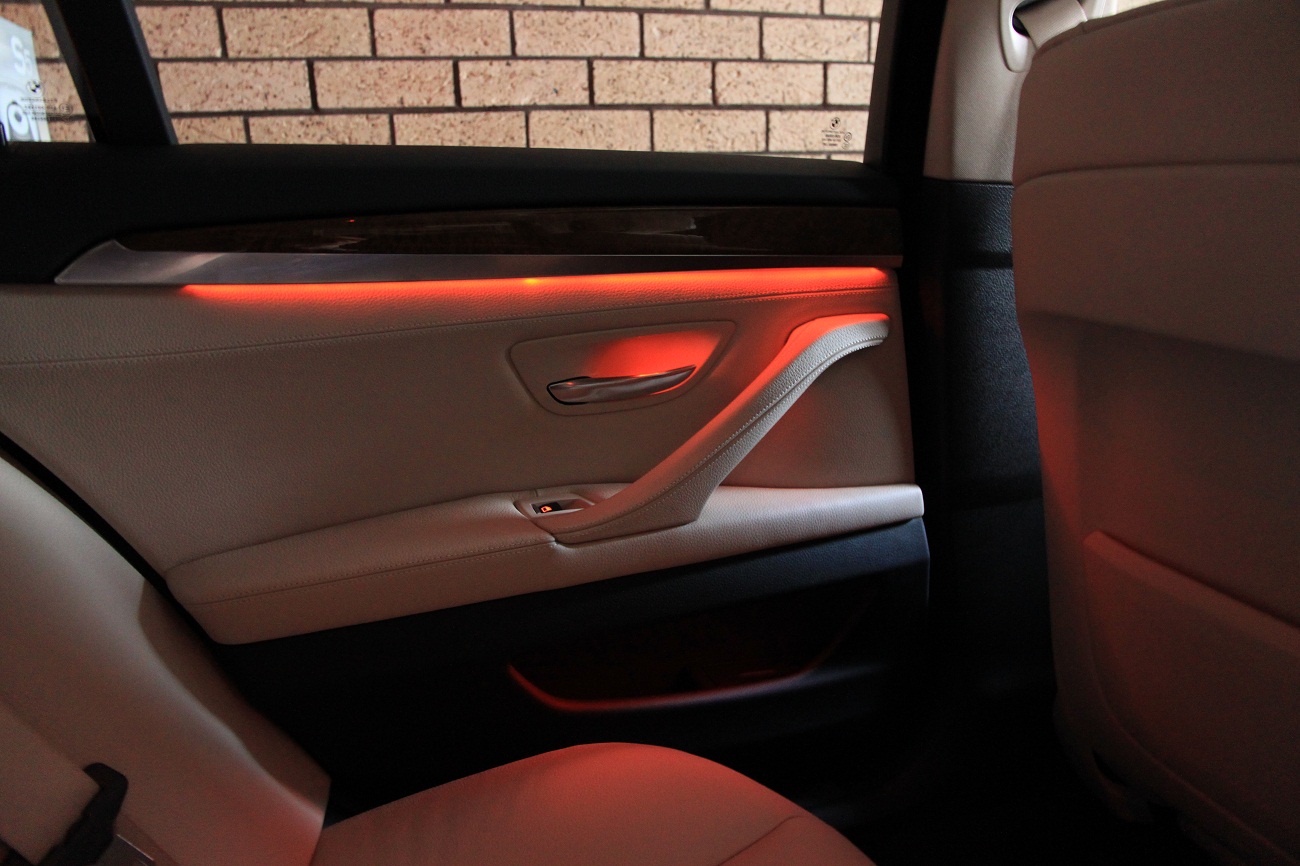 Bmw 5 series ambient interior lighting #5